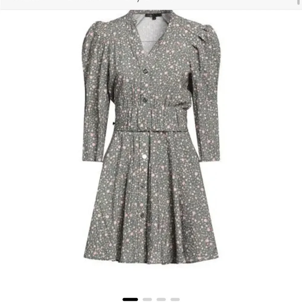 maje military floral dress